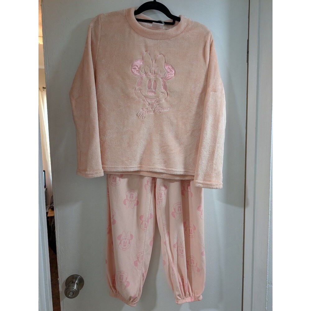 Pink Minnie Mouse Fleece Pajama Set